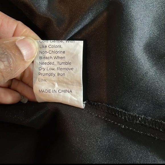 ♻️📸Shein Black Faux PU Leather Zipper Jacket size Medium - Picture 5 of 13